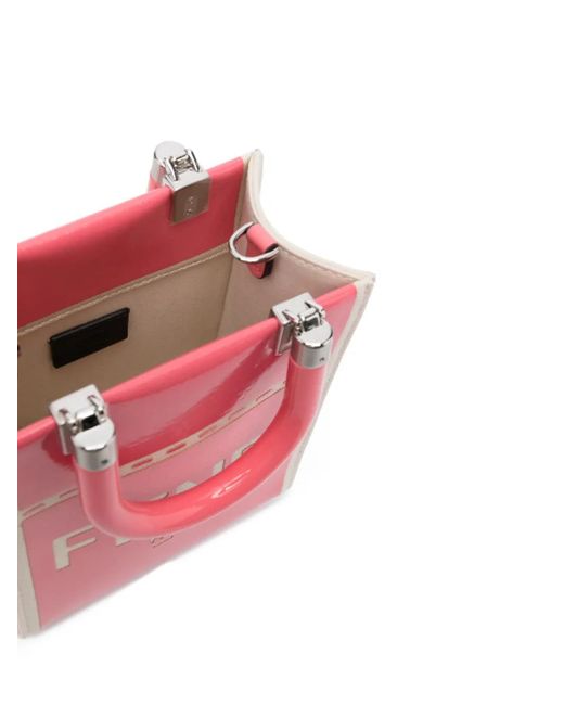 Fendi Pink Logo-Print Shoulder Bag