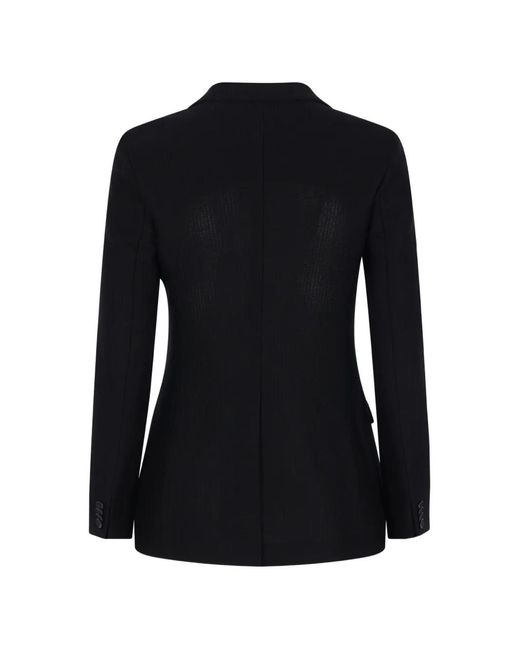 Tagliatore Black Button-Fastening Blazer