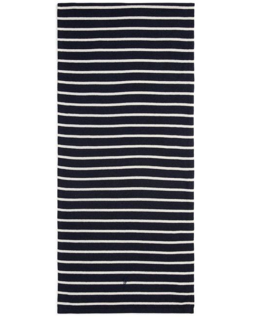 Polo Ralph Lauren Blue Polo Pony-embroidery Striped Scarf for men