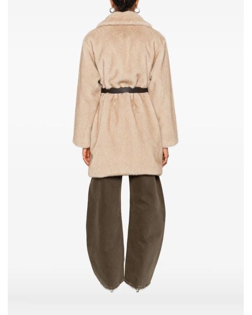 Manteau À Taille Ceinturée P.A.R.O.S.H. en coloris Natural