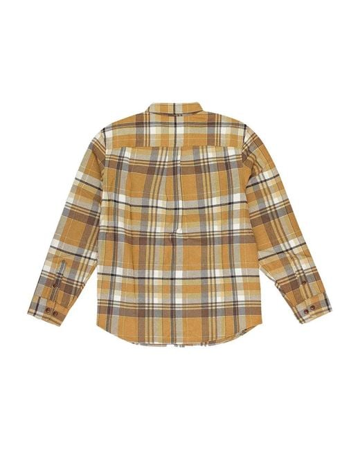 Aimé Leon Dore Natural Plaid-Pattern Shirt for men