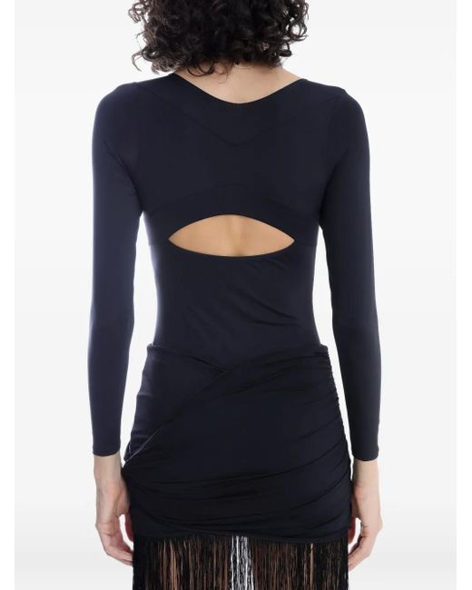Amir Slama スクエアネック トップ Black