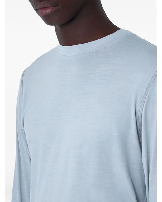 Rier Blue Long-Sleeve T-Shirt for men