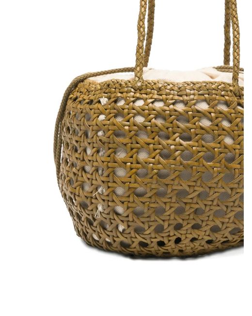 Dragon Diffusion Metallic Juventus Interwoven Shoulder Bag