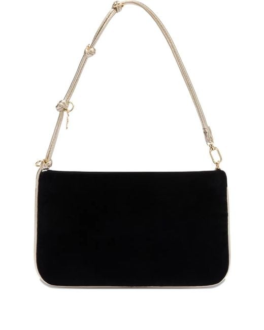 Furla レディース ブラック ベルベット ショルダーバッグ 【公式通販】
