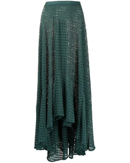 PATBO Handkerchief-hem Beach Skirt in Green | Lyst