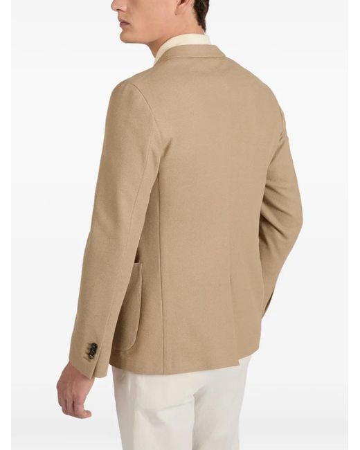 Slowear Natural Single-Breasted Blazer for men