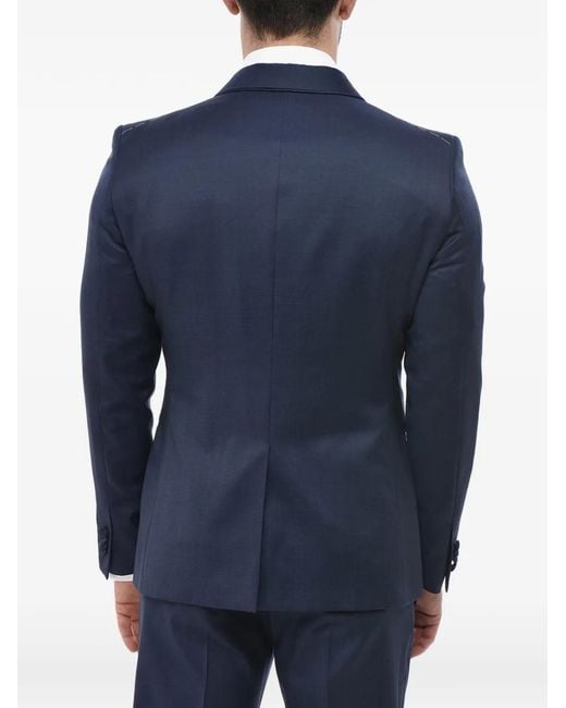 Corneliani Blue Shawl-Lapel Suit for men