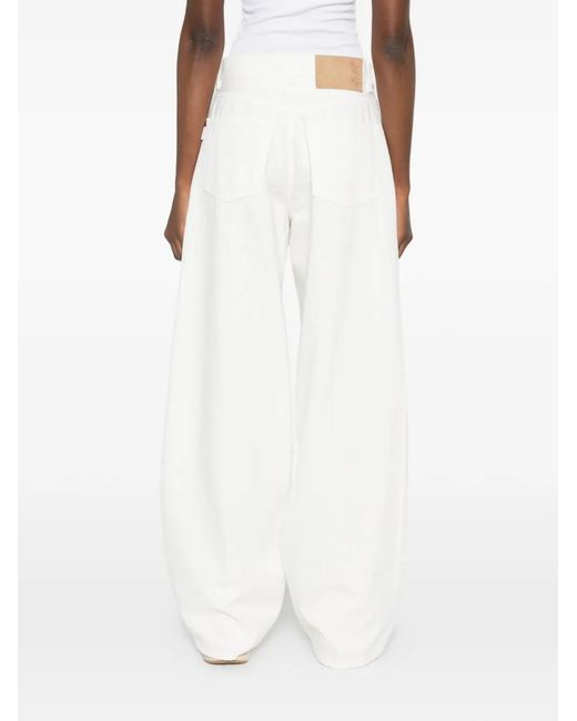 Haikure White Five-Pocket Jeans