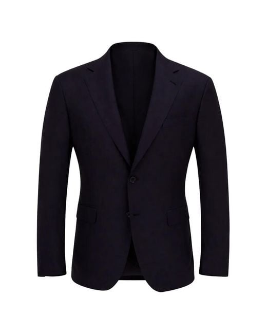 Brioni Blue Single-Breasted Jacket for men