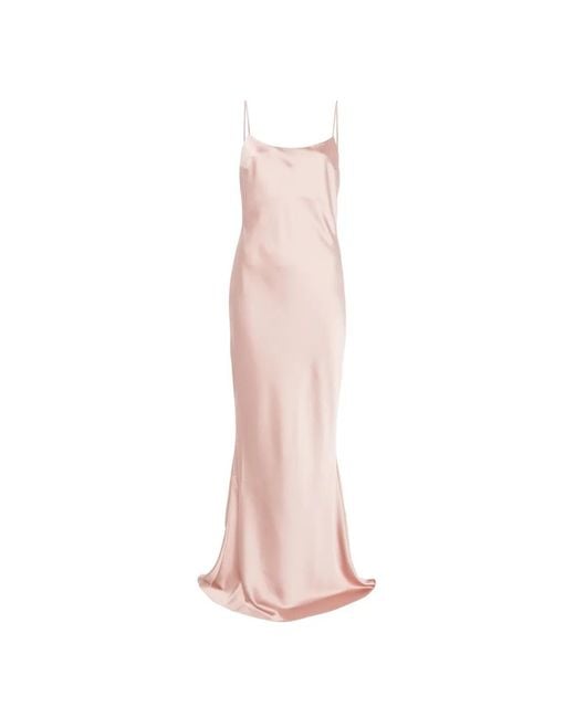 ANDAMANE Pink Ninfea Slip Maxi Dress