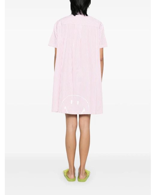 Joshua Sanders Pink Smilet Striped Dress