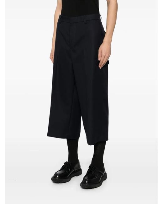 AMI Black Button Fastening Shorts for men