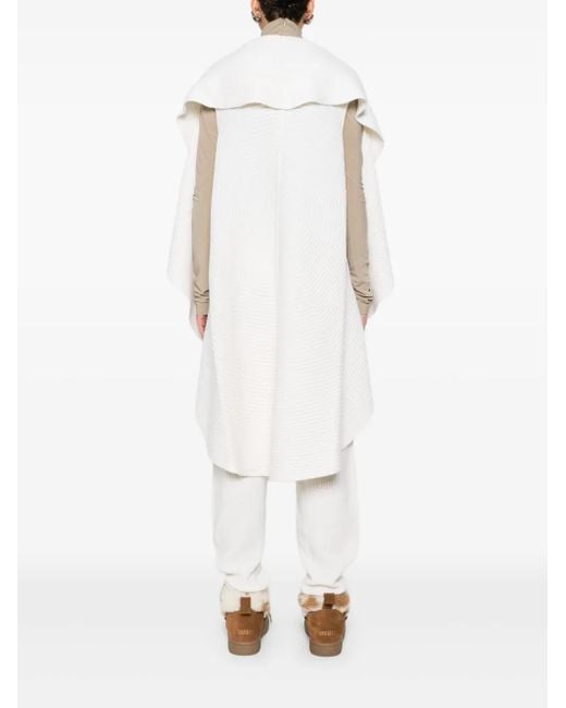 Marc Cain White Ruffled Cardigan