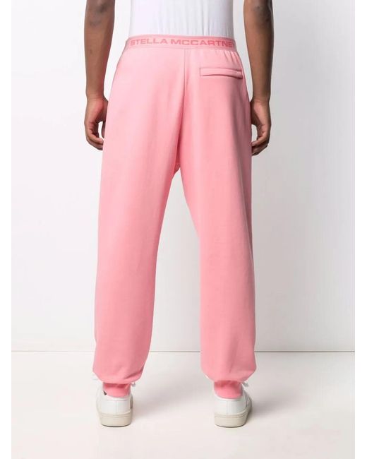 Stella McCartney Pink Logo Waistband Jogging Trousers
