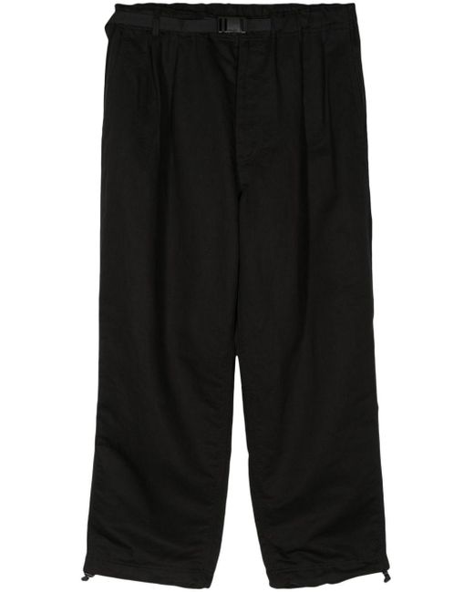 Pantaloni dritti con cintura di Comme des Garçons in Black da Uomo