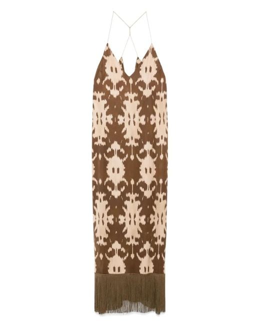 THE NINA STUDIO Metallic Athena Maxi Dress