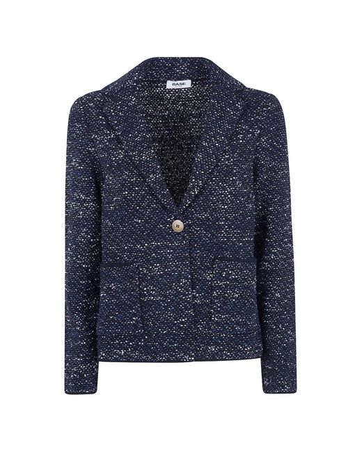 Base London Blue Jacke Mit Knöpfen