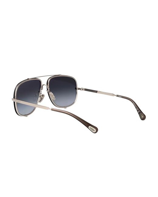 Chloé Blue Pilot Frame Sunglasses