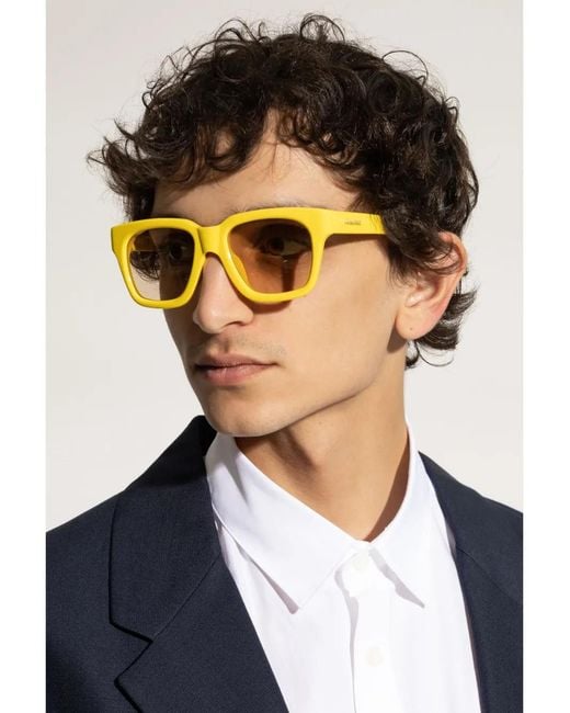 Jacquemus Yellow Sunglasses