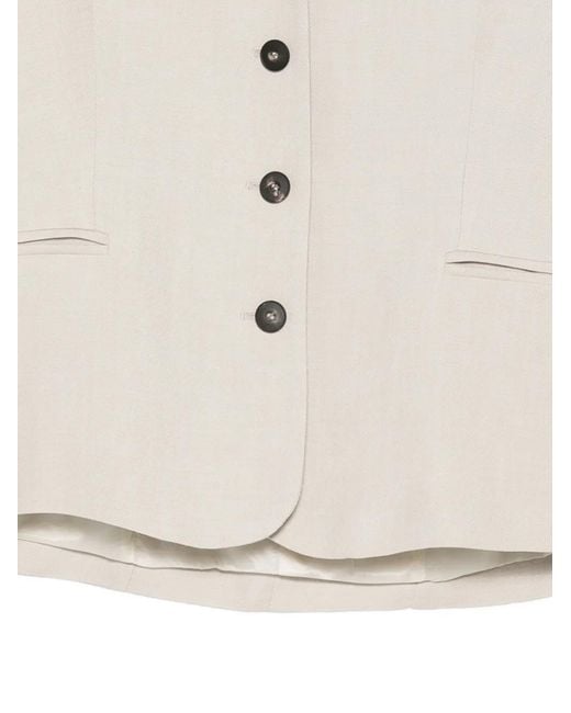 Antonelli White Jesi Buttoned Waistcoat
