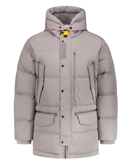 Cappotto Imbottito Con Cappuccio di Parajumpers in Gray da Uomo