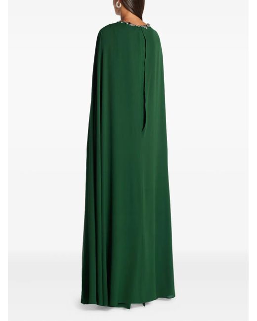 Dice Kayek Green Robe Longue À Ornements
