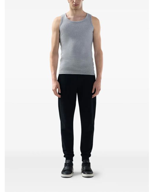 Gcds Gray Ribbed Tank Top for men