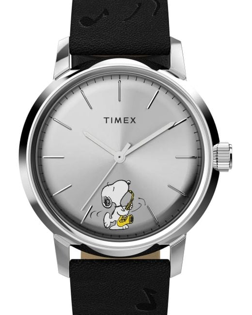 Timex Black X Peanuts Marlin Automatic Saxophone 40Mm for men