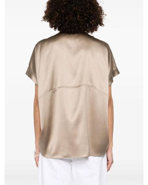 Brunello Cucinelli Natural Silk Shirt