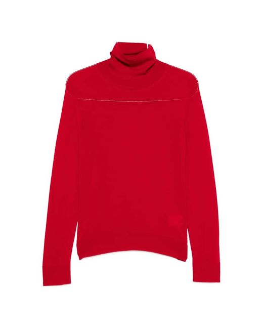 Rohe Red Roll-Neck Sweater