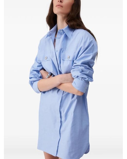 Liu Jo Blue Short Shirt Dress