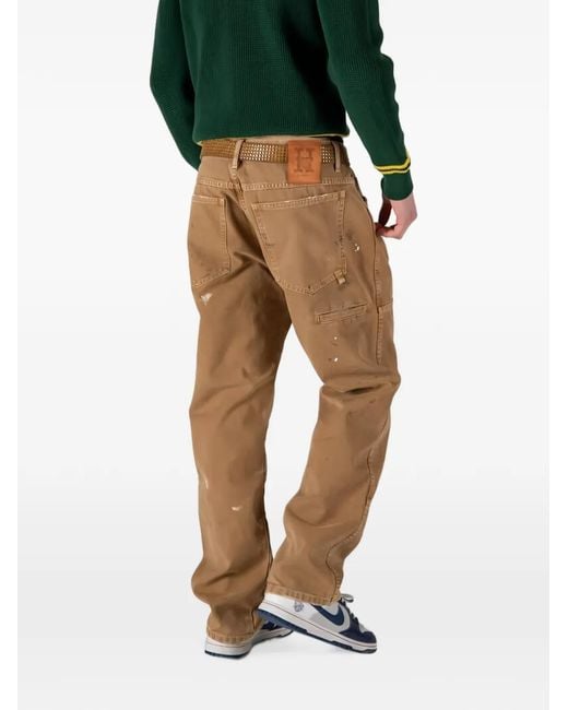HTC Natural Panelled Trousers for men