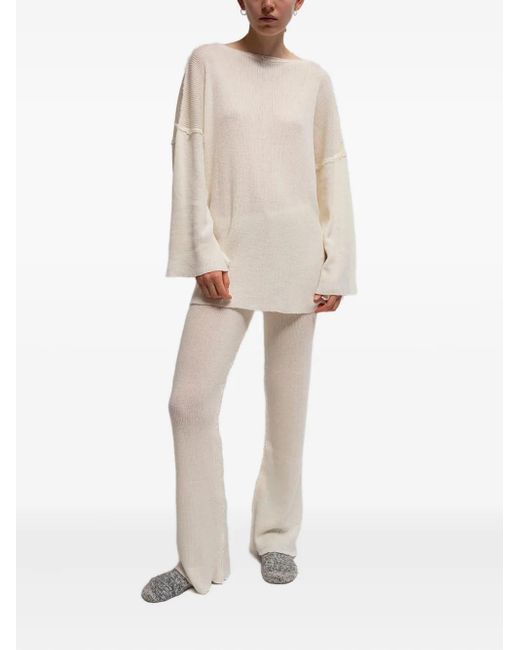Gudrun & Gudrun Natural Billa Long-Sleeved Knit Top