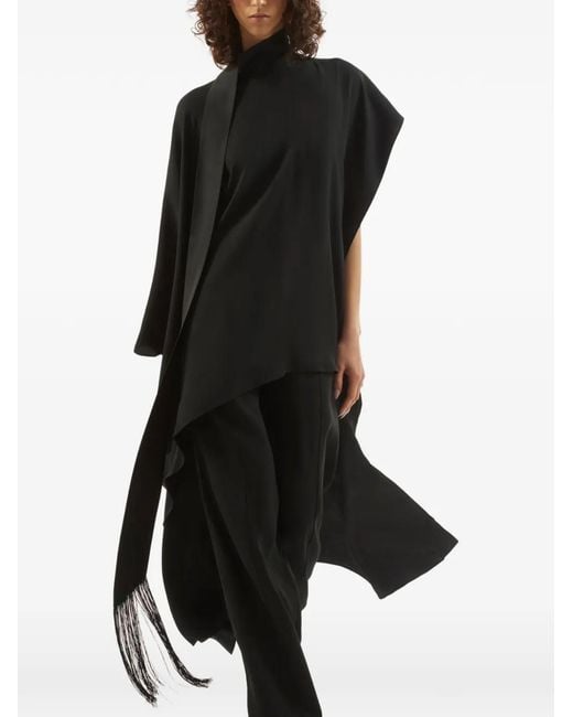 Taller Marmo Black California High-Neck Mini Dress