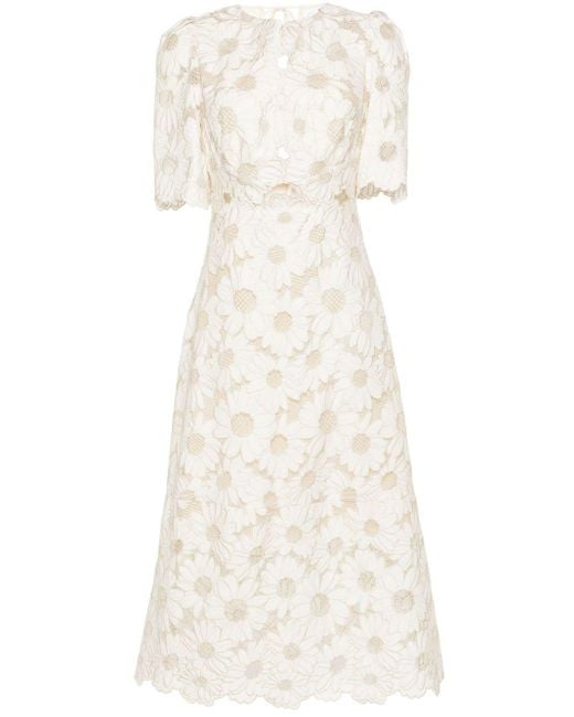 Sandro Daniela ギピュールレース ドレス White