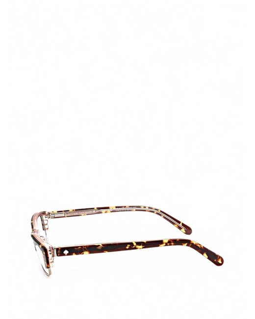 Kate Spade White Joetta Rectangle-Frame Glasses