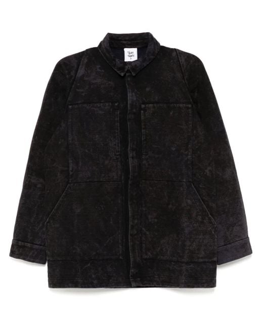 Stain Shade Black Button-Up Shirt for men