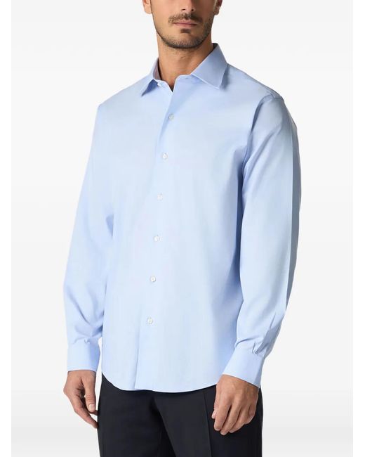 Brooks Brothers Blue Buttoned Long-Sleeve Shirt for men