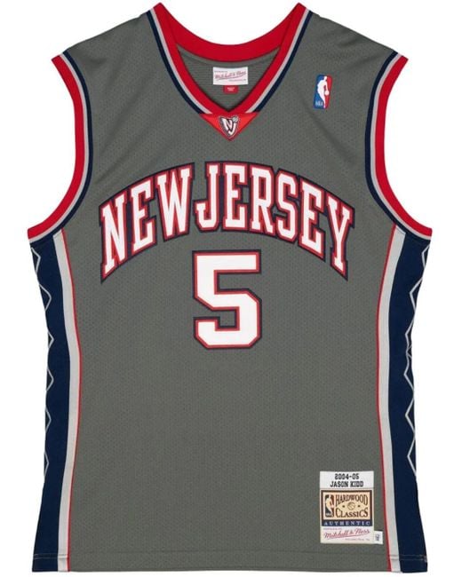 Mitchell & Ness Gray "Nba New Jersey Nets 2004 Jason Kidd" Alt Jersey for men
