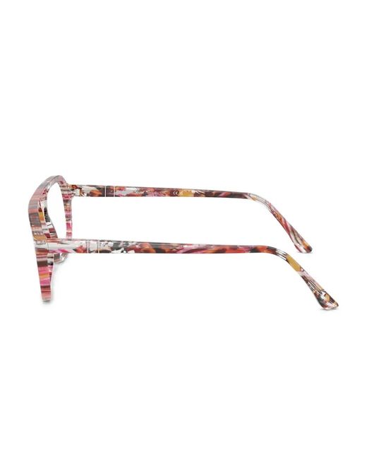 Persol Pink Pilot-Frame Glasses
