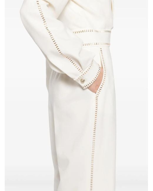 Elie Saab スタッズトリム ジャンプスーツ White