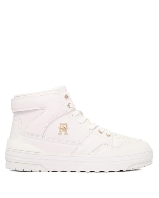 Tommy Hilfiger ハイカット スニーカー White