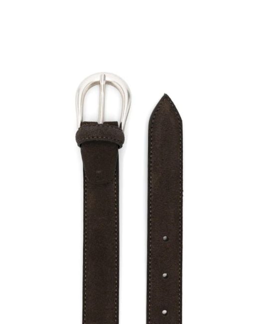 Eraldo White Suede Belt for men