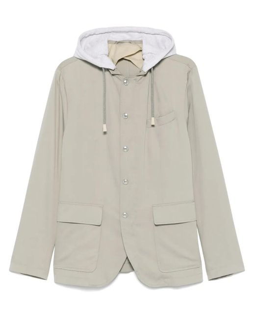 メンズ Eleventy フーデッド ジャケット Gray