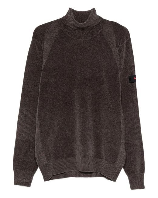 Peuterey Brown Prampolini Roll-Neck Long-Sleeve Sweater for men