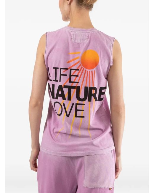 Freecity Purple Free City Graphic-Print Top