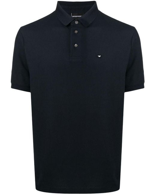 Emporio Armani Baumwolle Poloshirt mit Logo-Stickerei in Blau für Herren |  Lyst AT