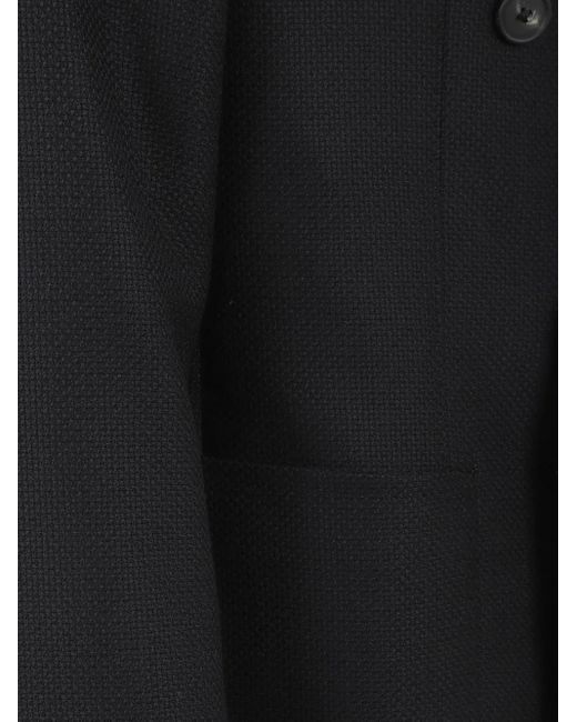 Tagliatore Black Double-Breasted Jacket for men