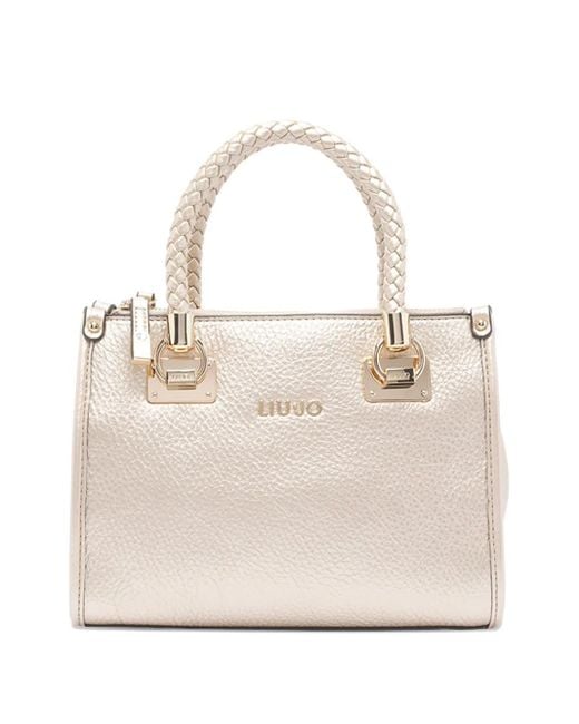 Liu Jo Natural Logo-Plaque Tote Bag
